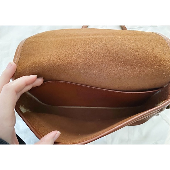 ❌SOLD❌ AUTHENTIC VINTAGE COACH 1994 Cognac Pocket Purse - Picture 5 of 8